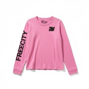 Freecity Pink Long Sleeve Tee